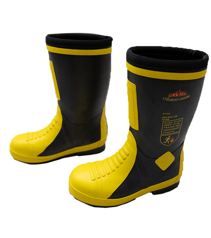 新款25D消防員滅火防護靴(棉）